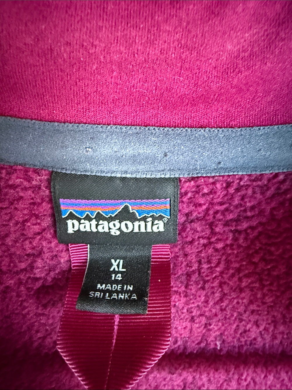 Patagonia Girls' Raspberry Zip Fleece Jacket - Picture 3 of 3